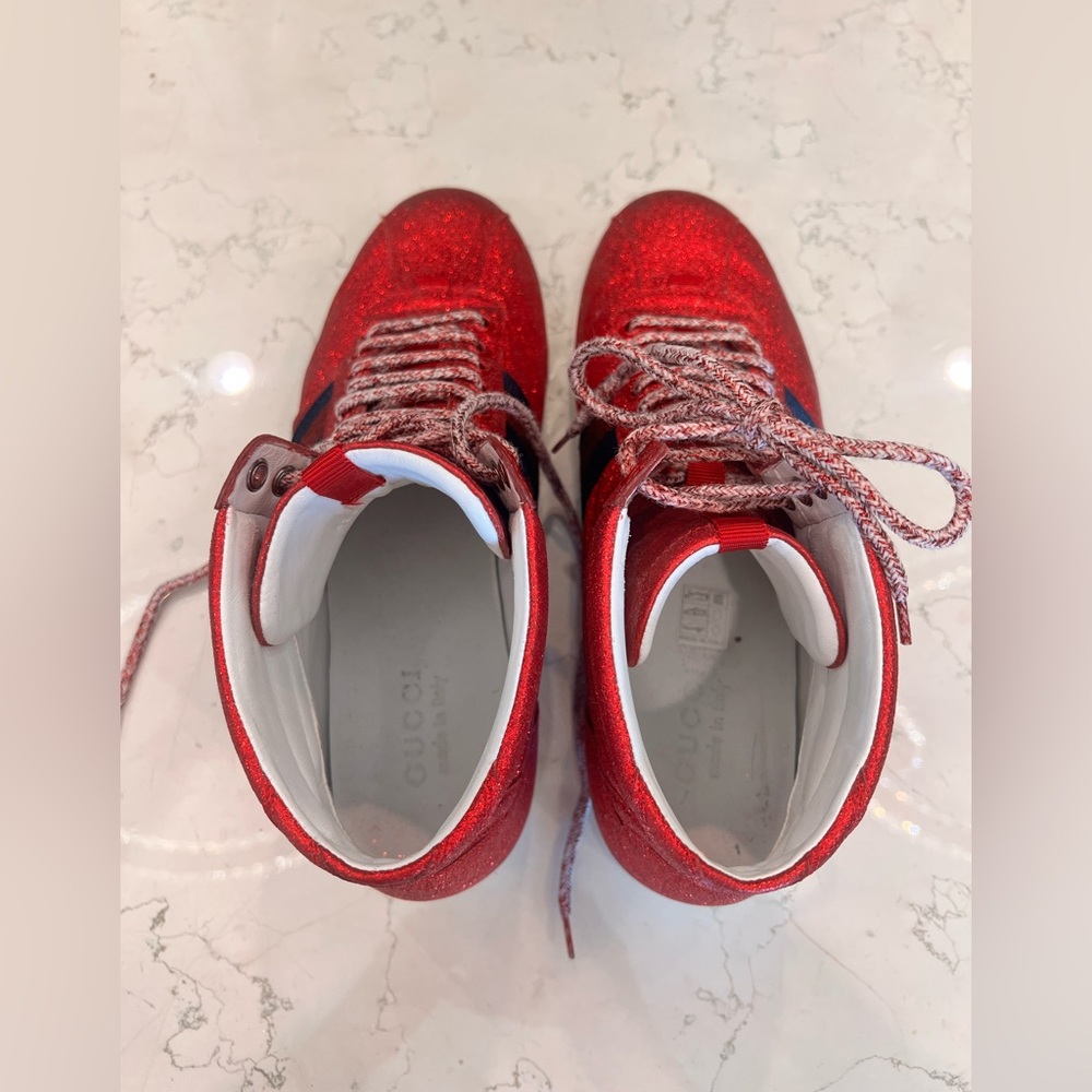 Gucci ‘Glitter Accent Sneakers’ - Picture 7 of 10